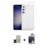 MARSİLYAN™- Galaxy S24 Kılıf Zirve Doku - Siyah Vanessa Magic Cam + Bilvis Titan Kamera Lens - TMGI