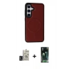 MARSİLYAN™- Galaxy S24 Kılıf Zirve Işık Serisi - Şeffaf 360 Full Body Arka Koruyucu + Bilvis Titan Kamera Lens - DNMR