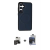 MARSİLYAN™- Galaxy S24 Kılıf Zirve Işık Serisi - Siyah Vanessa Magic Cam + PVD Metal Kamera Lens - GD
