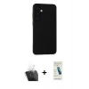 MARSİLYAN™- Galaxy S24 Plus Kılıf Ahenk Serisi - Şeffaf Pasifik Cam Ekran Koruyucu + Kamera Lens Koruma Cam - SF