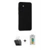 MARSİLYAN™- Galaxy S24 Plus Kılıf Ahenk Serisi - Siyah Polymer Nano Ekran Koruyucu + Şeffaf Kamera Lens Koruma Cam