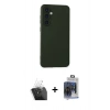 MARSİLYAN™- Galaxy S24 Plus Kılıf Ahenk Serisi - Siyah Vanessa Magic Cam + Kamera Lens Koruma Cam - SF