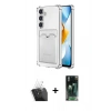 MARSİLYAN™- Galaxy S24 Plus Kılıf Doruk Klasik Koleksiyonu - Şeffaf 360 Full Body Arka Koruyucu + Kamera Lens Koruma Cam - SF