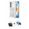 MARSİLYAN™- Galaxy S24 Plus Kılıf Doruk Klasik Koleksiyonu - Siyah 3D Antistatik Cam Ekran Koruyucu + Kamera Lens Koruma Cam - SF