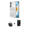 MARSİLYAN™- Galaxy S24 Plus Kılıf Doruk Klasik Koleksiyonu - Siyah 3D Antistatik Hayalet Cam Ekran Koruyucu + Kamera Lens Koruma Cam - SF