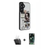MARSİLYAN™- Galaxy S24 Plus Kılıf Odak Klasik Serisi - Siyah 360 Mat Full Body Arka Koruyucu + Kamera Lens Koruma Cam - SF