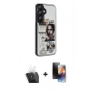 MARSİLYAN™- Galaxy S24 Plus Kılıf Odak Klasik Serisi - Siyah 3D Antistatik Mat Seramik Nano Ekran Koruyucu + Kamera Lens Koruma Cam - SF