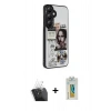 MARSİLYAN™- Galaxy S24 Plus Kılıf Odak Klasik Serisi - Siyah Polymer Nano Ekran Koruyucu + Kamera Lens Koruma Cam - SF