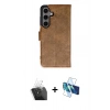 MARSİLYAN™- Galaxy S24 Plus Kılıf Siluet Işık Serisi - Siyah 3D Antistatik Seramik Nano Ekran Koruyucu + Kamera Lens Koruma Cam - SF