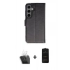MARSİLYAN™- Galaxy S24 Plus Kılıf Siluet Işık Serisi - Siyah 6D Antistatik Mat Seramik Hayalet Nano Ekran Koruyucu + Kamera Lens Koruma Cam - SF