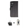MARSİLYAN™- Galaxy S24 Plus Kılıf Siluet Işık Serisi - Siyah Bilvis Hayalet Cam Ekran Koruyucu + Kamera Lens Koruma Cam - SF