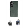 MARSİLYAN™- Galaxy S24 Plus Kılıf Siluet Işık Serisi - Siyah Vanessa Magic Cam + Kamera Lens Koruma Cam - SF