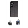 MARSİLYAN™- Galaxy S24 Plus Kılıf Siluet Işık Serisi - Siyah Vanessa Magic Cam + Kamera Lens Koruma Cam - SF