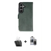 MARSİLYAN™- Galaxy S24 Plus Kılıf Siluet Işık Serisi - Siyah Vanessa Magic Hayalet Cam + Kamera Lens Koruma Cam - SF