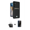 MARSİLYAN™- Galaxy S24 Plus Kılıf Vadi Çizgi Prime - Siyah 3D Antistatik Hayalet Cam Ekran Koruyucu + Kamera Lens Koruma Cam - SF