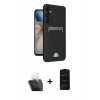 MARSİLYAN™- Galaxy S24 Plus Kılıf Vadi Çizgi Prime - Siyah 6D Antistatik Mat Seramik Hayalet Nano Ekran Koruyucu + Kamera Lens Koruma Cam - SF