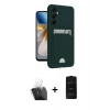 MARSİLYAN™- Galaxy S24 Plus Kılıf Vadi Çizgi Prime - Siyah 6D Antistatik Mat Seramik Hayalet Nano Ekran Koruyucu + Kamera Lens Koruma Cam - SF
