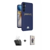 MARSİLYAN™- Galaxy S24 Plus Kılıf Vadi Çizgi Prime - Siyah Bilvis 3D Cam Ekran Koruyucu + Kamera Lens Koruma Cam - SF