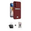 MARSİLYAN™- Galaxy S24 Plus Kılıf Vadi Çizgi Prime - Siyah Bilvis 3D Cam Ekran Koruyucu + Kamera Lens Koruma Cam - SF