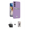 MARSİLYAN™- Galaxy S24 Plus Kılıf Vadi Çizgi Prime - Siyah Bilvis 3D Cam Ekran Koruyucu + Kamera Lens Koruma Cam - SF