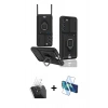 MARSİLYAN™- Galaxy S24 Plus Kılıf Vadi Form Prime - Siyah 3D Antistatik Cam Ekran Koruyucu + Şeffaf Kamera Lens Koruma Cam