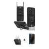 MARSİLYAN™- Galaxy S24 Plus Kılıf Vadi Form Prime - Siyah 3D Antistatik Hayalet Cam Ekran Koruyucu + Kamera Lens Koruma Cam - SF