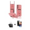 MARSİLYAN™- Galaxy S24 Plus Kılıf Vadi Form Prime - Siyah 3D Antistatik Mat Seramik Nano Ekran Koruyucu + Kamera Lens Koruma Cam - SF