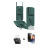 MARSİLYAN™- Galaxy S24 Plus Kılıf Vadi Form Prime - Siyah 3D Antistatik Mat Seramik Nano Ekran Koruyucu + Kamera Lens Koruma Cam - SF