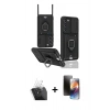 MARSİLYAN™- Galaxy S24 Plus Kılıf Vadi Form Prime - Siyah 3D Antistatik Mat Seramik Nano Ekran Koruyucu + Kamera Lens Koruma Cam - SF