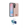 MARSİLYAN™- Galaxy S24 Plus Kılıf Vadi Klasik Serisi - Siyah 3D Antistatik Cam Ekran Koruyucu