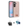 MARSİLYAN™- Galaxy S24 Plus Kılıf Vadi Klasik Serisi - Siyah 3D Antistatik Seramik Nano Ekran Koruyucu + Kamera Lens Koruma Cam - SF