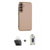 MARSİLYAN™- Galaxy S24 Plus Kılıf Yankı Serisi - Siyah Bilvis Hayalet Cam Ekran Koruyucu + Kamera Lens Koruma Cam - SF