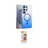 MARSİLYAN™- Galaxy S24 Ultra Kılıf Ahenk Doku Özel Seri - Siyah AutoKit 5in1 Fiber Polymer Nano Ekran Koruyucu