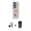 MARSİLYAN™- Galaxy S24 Ultra Kılıf Ahenk Modern Serisi - Şeffaf 360 Full Body Arka Koruyucu + Bilvis Titan Kamera Lens - GD