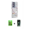 MARSİLYAN™- Galaxy S24 Ultra Kılıf Ahenk Modern Serisi - Siyah 360 Mat Full Body Arka Koruyucu + Raze Metal Kamera Lens - GS