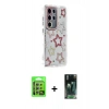 MARSİLYAN™- Galaxy S24 Ultra Kılıf Ahenk Modern Serisi - Siyah 360 Mat Full Body Arka Koruyucu + Raze Metal Kamera Lens - GS