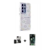 MARSİLYAN™- Galaxy S24 Ultra Kılıf Ahenk Modern Serisi - Siyah 360 Mat Full Body Arka Koruyucu + PVD Metal Kamera Lens - SH