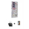 MARSİLYAN™- Galaxy S24 Ultra Kılıf Ahenk Modern Serisi - Siyah AutoKit 5in1 Fiber Hayalet Polymer Nano Ekran Koruyucu + Kamera Lens Koruma Cam - SF