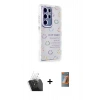 MARSİLYAN™- Galaxy S24 Ultra Kılıf Ahenk Modern Serisi - Siyah AutoKit 5in1 Fiber Hayalet Polymer Nano Ekran Koruyucu + Kamera Lens Koruma Cam - SF