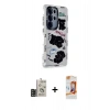 MARSİLYAN™- Galaxy S24 Ultra Kılıf Ahenk Modern Serisi - Siyah AutoKit 5in1 Fiber Polymer Nano Ekran Koruyucu + Bilvis Titan Kamera Lens - SH