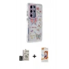 MARSİLYAN™- Galaxy S24 Ultra Kılıf Ahenk Modern Serisi - Siyah AutoKit 5in1 Fiber Polymer Nano Ekran Koruyucu + Bilvis Titan Kamera Lens - SH