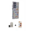 MARSİLYAN™- Galaxy S24 Ultra Kılıf Ahenk Modern Serisi - Siyah AutoKit 5in1 Fiber Polymer Nano Ekran Koruyucu + Bilvis Titan Kamera Lens - SH