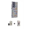 MARSİLYAN™- Galaxy S24 Ultra Kılıf Ahenk Modern Serisi - Siyah Bilvis 3D Cam Ekran Koruyucu + Bilvis Titan Kamera Lens - DNMR