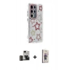 MARSİLYAN™- Galaxy S24 Ultra Kılıf Ahenk Modern Serisi - Siyah Bilvis 3D Cam Ekran Koruyucu + PVD Metal Kamera Lens - GD