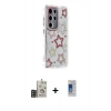 MARSİLYAN™- Galaxy S24 Ultra Kılıf Ahenk Modern Serisi - Siyah Durable Full Glue Curved Cam + Bilvis Titan Kamera Lens - GD