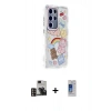 MARSİLYAN™- Galaxy S24 Ultra Kılıf Ahenk Modern Serisi - Siyah Durable Full Glue Curved Cam + PVD Metal Kamera Lens - GD