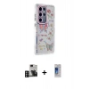 MARSİLYAN™- Galaxy S24 Ultra Kılıf Ahenk Modern Serisi - Siyah Durable Full Glue Curved Cam + PVD Metal Kamera Lens - DNMR