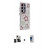 MARSİLYAN™- Galaxy S24 Ultra Kılıf Ahenk Modern Serisi - Siyah Durable Full Glue Curved Cam + PVD Metal Kamera Lens - GD
