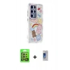 MARSİLYAN™- Galaxy S24 Ultra Kılıf Ahenk Modern Serisi - Siyah Durable Full Glue Curved Cam + Raze Metal Kamera Lens - SI