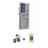 MARSİLYAN™- Galaxy S24 Ultra Kılıf Ahenk Modern Serisi - Siyah Joko Magic 5D Hayalet Cam + PVD Metal Kamera Lens - PE
